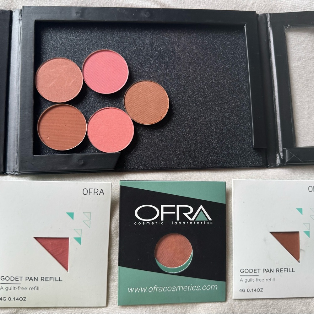 OFRA Godet Pan Refill Collection in Coral and Brown